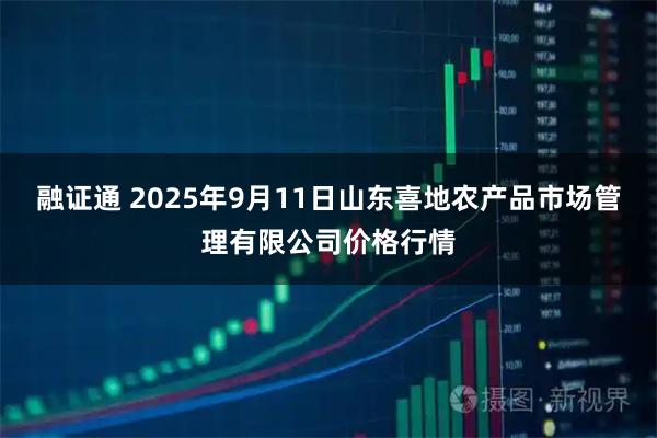 融证通 2025年9月11日山东喜地农产品市场管理有限公司价格行情
