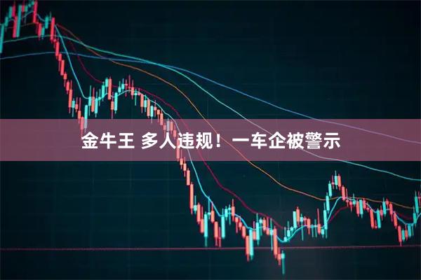 金牛王 多人违规！一车企被警示