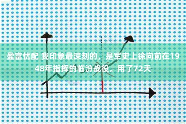 盈富忧配 我印象最深刻的，是军史上徐向前在1948年指挥的临汾战役。用了72天